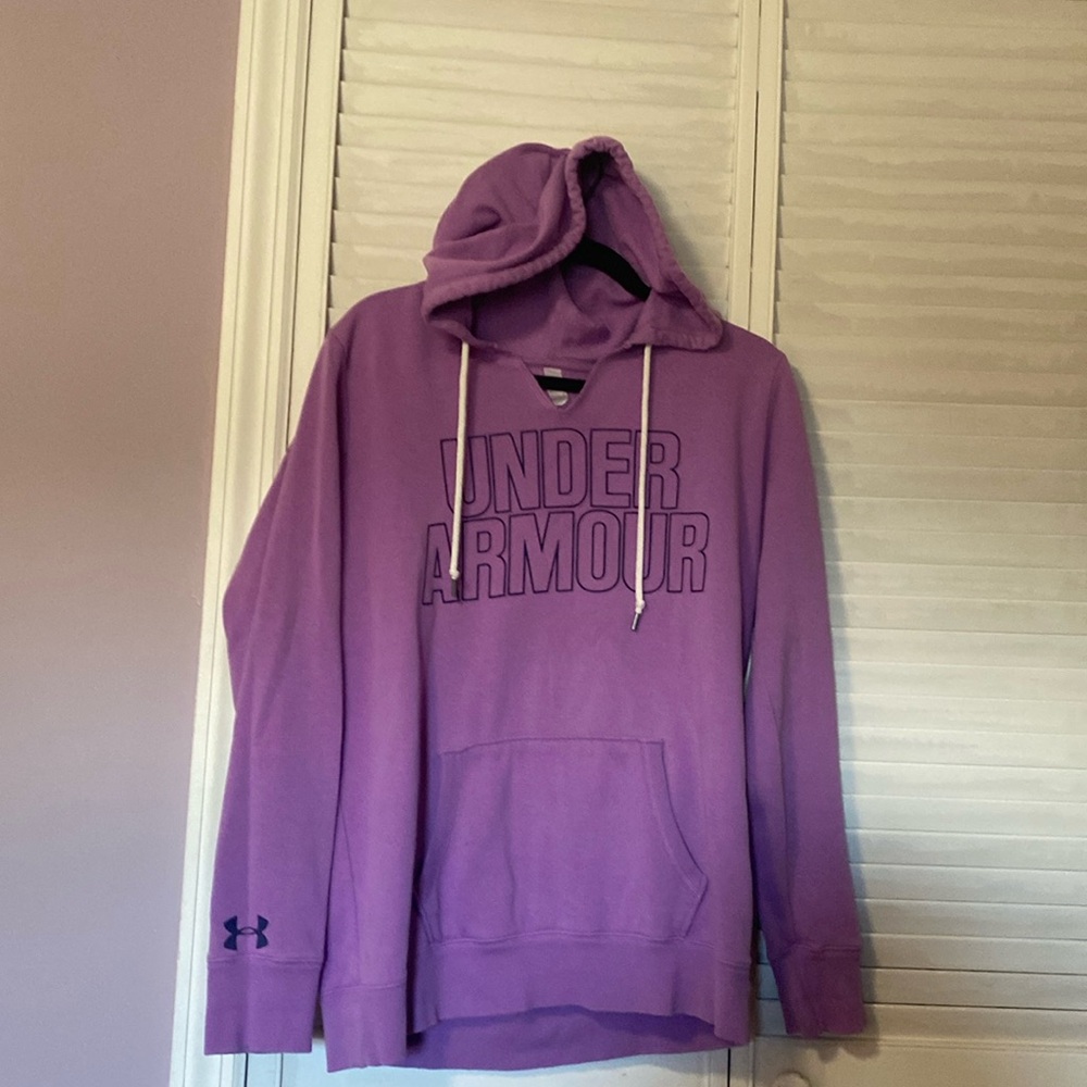 Under Armour purple hoodie size large